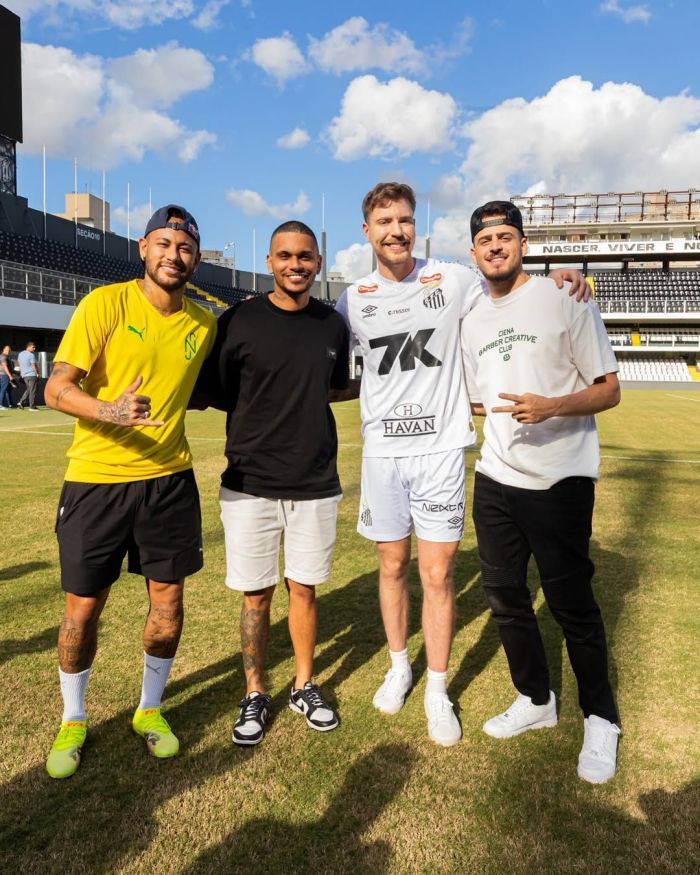 Neymar, Cris Guedes, MrBeast e Jon Vlogs