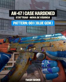 AK-47 | Case Hardened StatTrak Factory New com pattern 661
