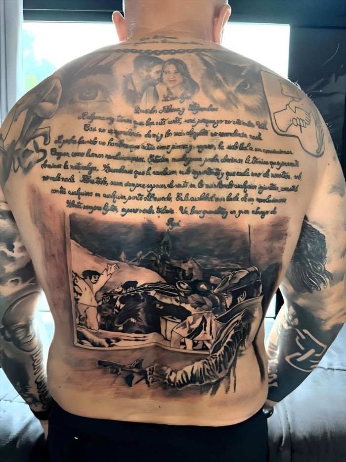 Tatuagem feita por Thiago Scap em Jorge Sampaoli, técnico do Atlético Tatuagem feita por Thiago Scap em Jorge Sampaoli, técnico do Atlético