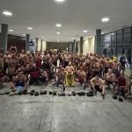 Torcida organizada treina luta livre dentro do estádio do Sport, que se manifesta