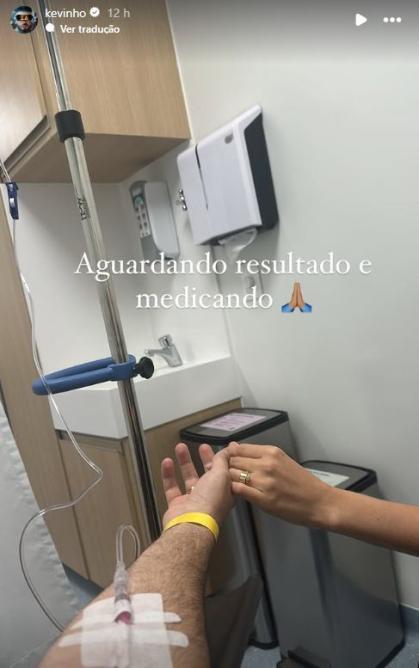 Kevinho compartilhou que está no Hospital
