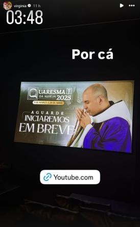 Virginia acompanha live de religioso e atualiza estado de saúde