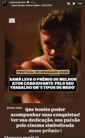 Xamã vence prêmio no Festival de Gramado 2025