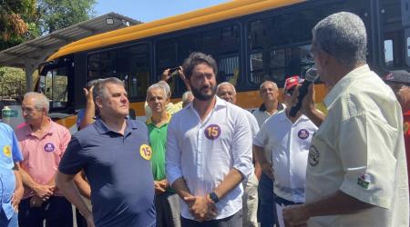 Gabriel Azevedo (MDB) se reuniu com representantes do transporte suplementar durante agenda de campanha