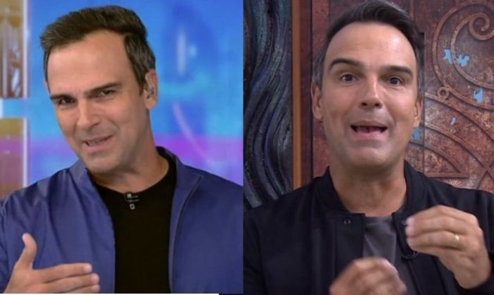 Montagem mostra antes e depois de Tadeu Schmidt