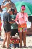 Tais Araujo, Bella Campos e Alice Wegmann gravam 'Vale Tudo' em praia do Rio