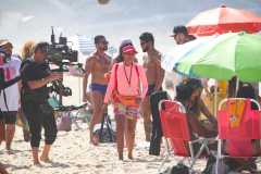 Tais Araujo, Bella Campos e Alice Wegmann gravam 'Vale Tudo' em praia do Rio