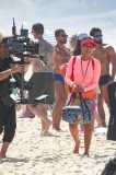 Tais Araujo, Bella Campos e Alice Wegmann gravam 'Vale Tudo' em praia do Rio