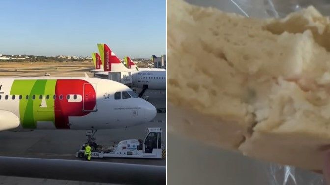 Vídeo: passageira com doença autoimune come pão mofado em voo TAP do Brasil para Portugal