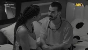 Aline e Mateus conversam durante madrugada no BBB 25