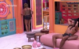 Aline durante festa no BBB 25