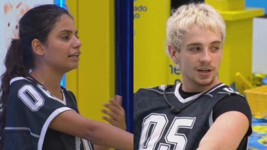 Gabriela e Juliano discutiram na Prova do Líder