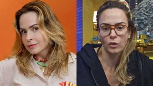 Ana Paula em fotos divulgação do BBB 26, e a sister atualmente