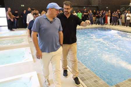 John Textor visitando novo espaço do Botafogo