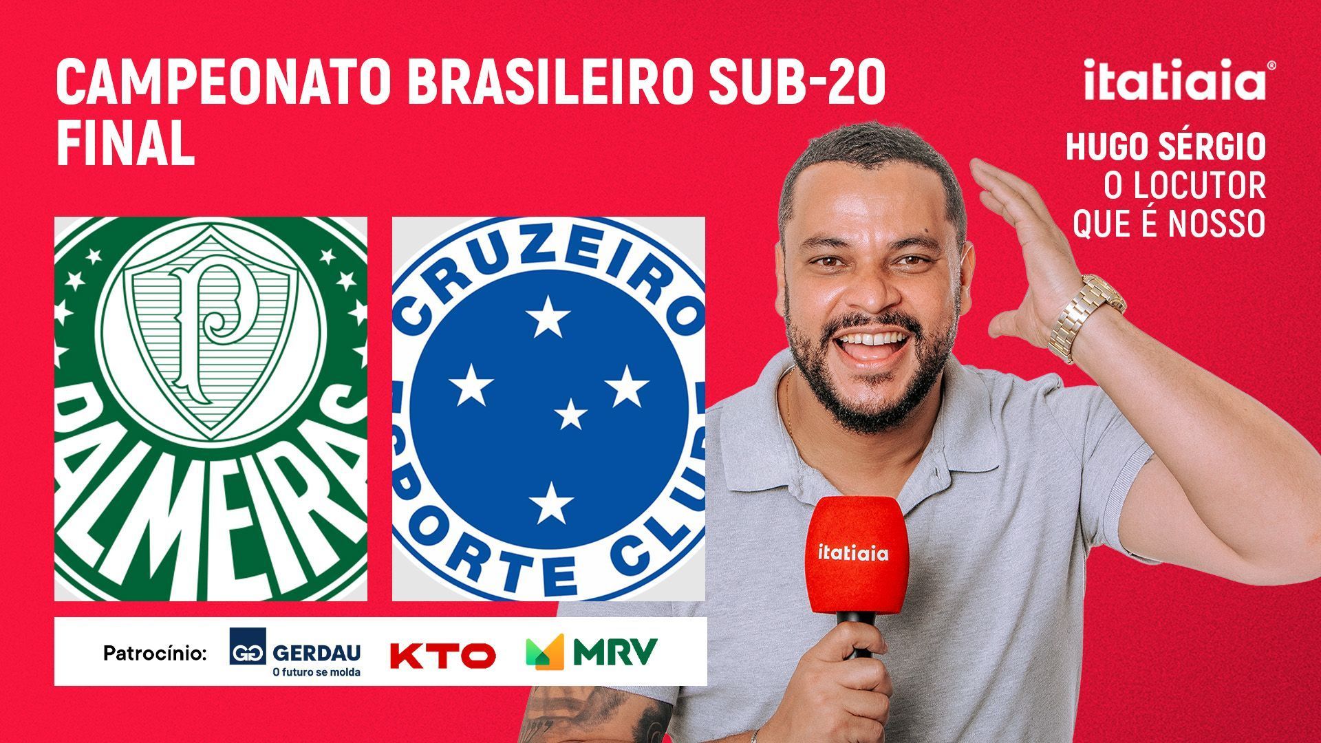 Palmeiras x Cruzeiro: assista à transmissão da Itatiaia na final do Brasileiro Sub-20