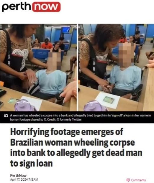 Na Austrália, o, Perth Now, classifica as imagens como 'horríveis'.