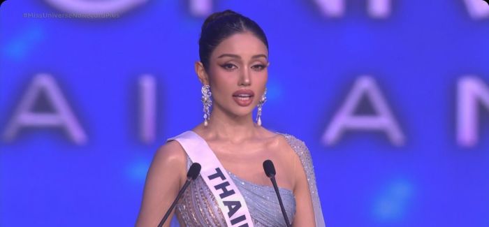 Candidatas durante etapa de perguntas do Miss Universo 2025