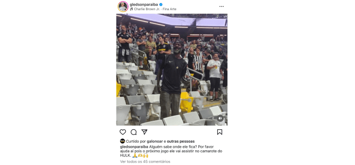 Gledson Paraíba, videomaker de Hulk, convidou torcedor para camarote do atacante na Arena MRV Gledson Paraíba, videomaker de Hulk, convidou torcedor para camarote do atacante na Arena MRV