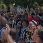 Torcida do Atlético faz festa em Buenos Aires antes de final da Libertadores; veja