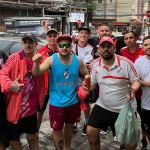 Rolê aleatório? Torcedores do River 'invadem' Divinópolis antes de jogo com Atlético