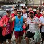 Rolê aleatório? Torcedores do River 'invadem' Divinópolis antes de jogo com Atlético