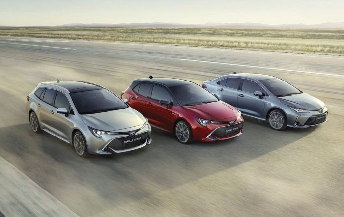 Todas as carrocerias do Toyota Corolla (perua, hatch e sedã) são contabilizadas com se fossem um modelo único
