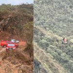 Helicóptero dos bombeiros caiu em serra com desnível de 300 metros, superior a dois edifício JK