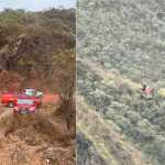 Helicóptero dos bombeiros caiu em serra com desnível de 300 metros, superior a dois edifício JK