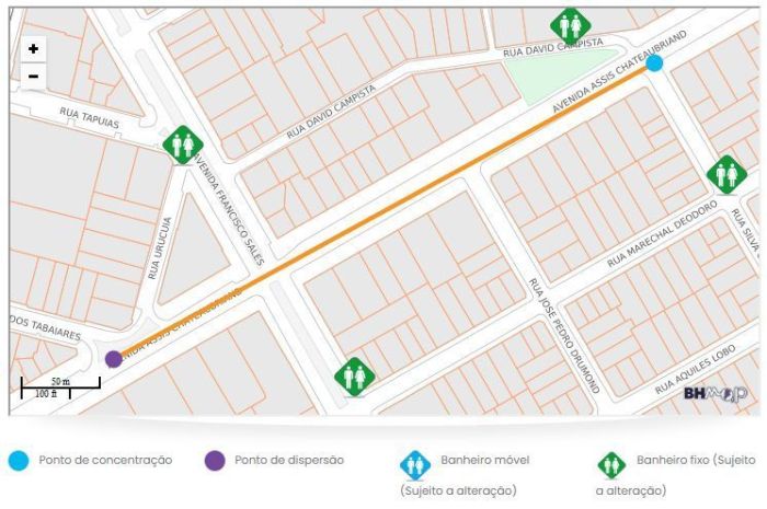 Trajeto Furacão Trem Base