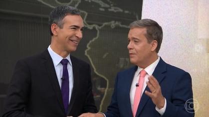 Tralli recebeu Kovalick no Jornal Hoje