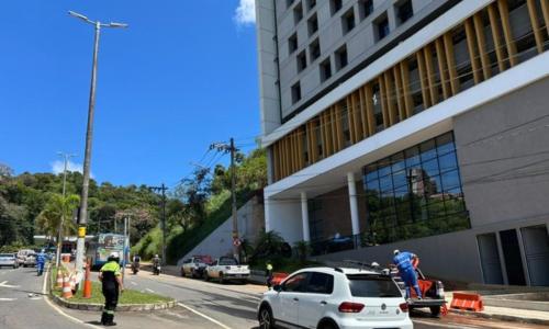 Pista da entrada Sul da UFJF foi liberada para trânsito nesta segunda (2)