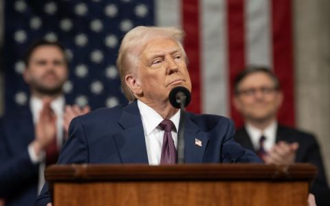 Donald Trump, presidente dos Estados Unidos, em pronunciamento em março de 2025