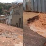 Tubulação de água se rompe e ruas ficam cobertas por lama no bairro Novo Lajedo, em BH