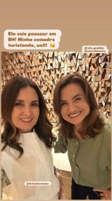Fátima Bernardes e Túlio Gadêlha visitam Isabela Scalabrini e o marido dela em BH