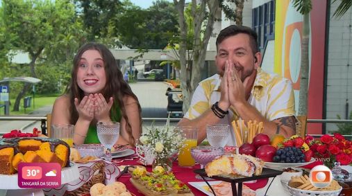 Edi e Raíssa participam do "Mais Você" nesta quarta (29)