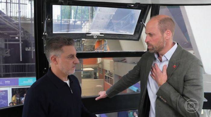 Príncipe William concede entrevista a Luciano Huck