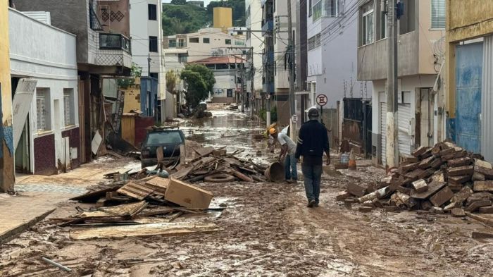 Ubá foi destruída pela chuva 