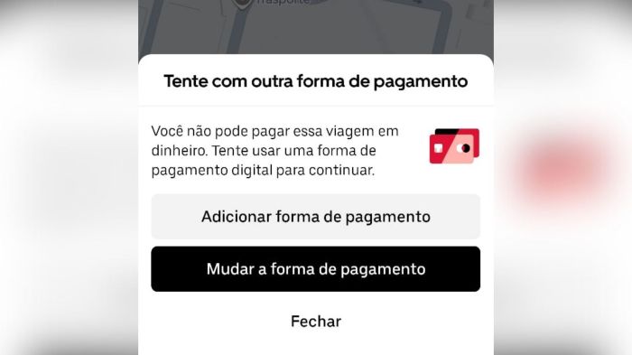 Aplicativo de corridas Uber registrou um pico de reclamações relacionadas a instabilidades na plataforma