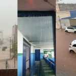 Chuva forte em Uberaba (MG) alaga ruas e mobiliza bombeiros neste sábado (16)