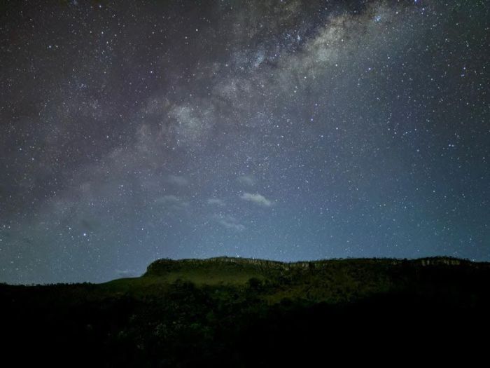 Céu estrelado registrado em Cavalcante (GO)