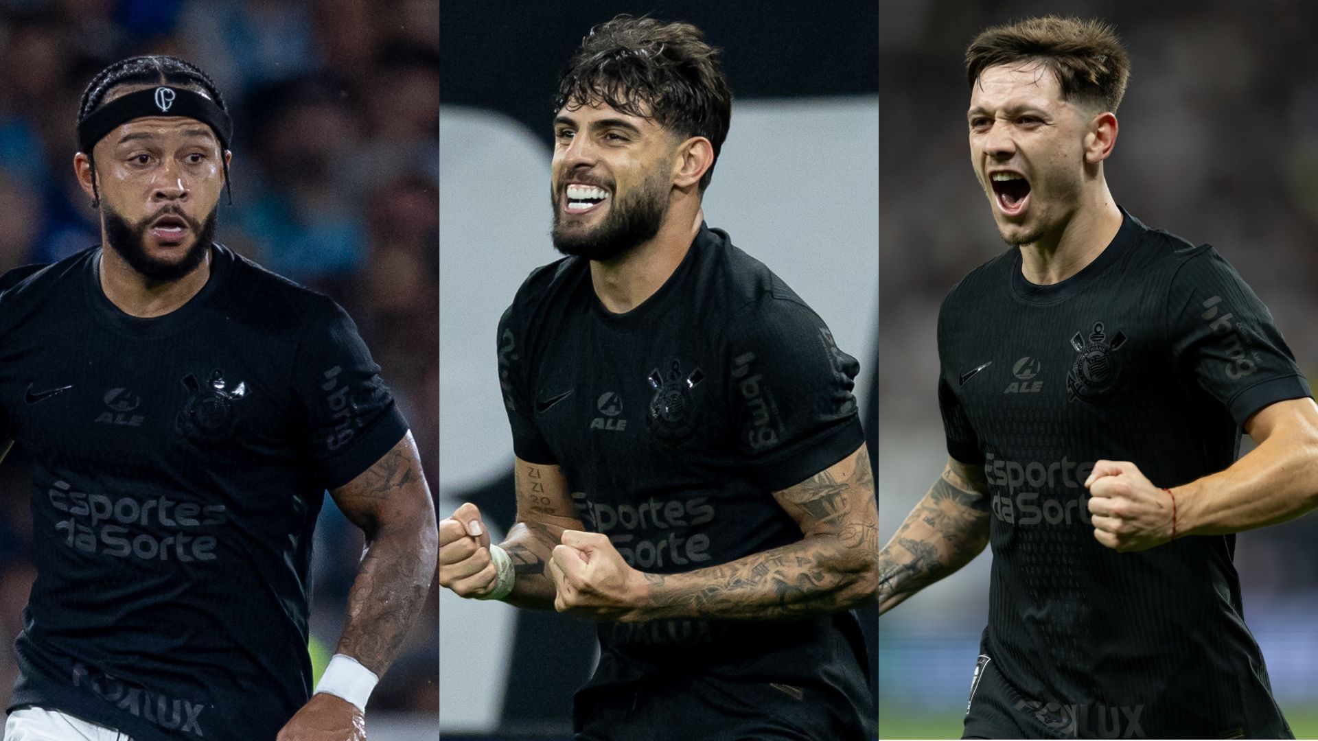 Trio 'dos sonhos' do Corinthians participou de 15 dos 16 gols da equipe quando titulares