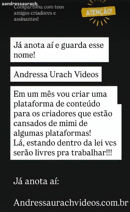 Andressa Urach anunciou criação de plataforma adulta