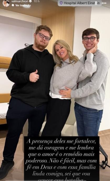 Val Marchiori foi diagnosticada com câncer de mama