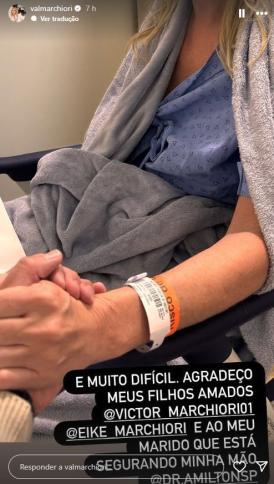 Val Marchiori foi diagnosticada com câncer de mama