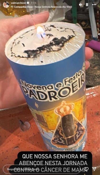 Val Marchiori foi diagnosticada com câncer de mama