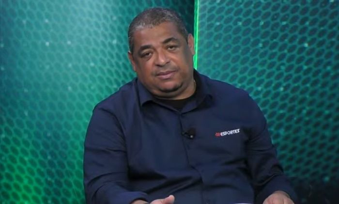 Vampeta durante participação no programa Bate-Pronto, da Jovem Pan