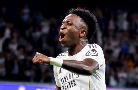 Vinicius Júnior celebra gol pelo Real Madrid na temporada 2025/2026