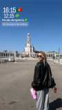Virginia Fonseca visita o Santuário de Fátima
