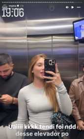 Elevador travou com Virginia e colegas
