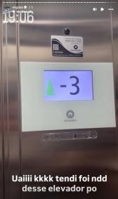 Elevador travou com Virginia e colegas